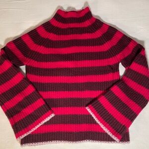 Maeve women’s pink striped sweater. Size small. EUC